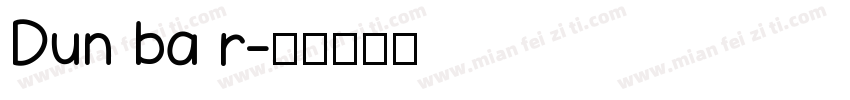 Dun ba r字体转换